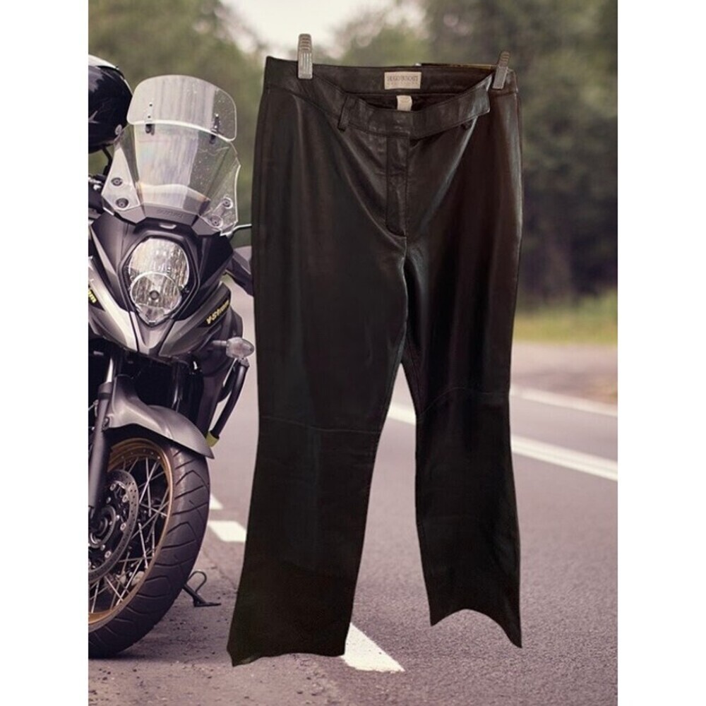 Hugo Buscati Collection Genuine Leather Riding Pants - Picture 4 of 11